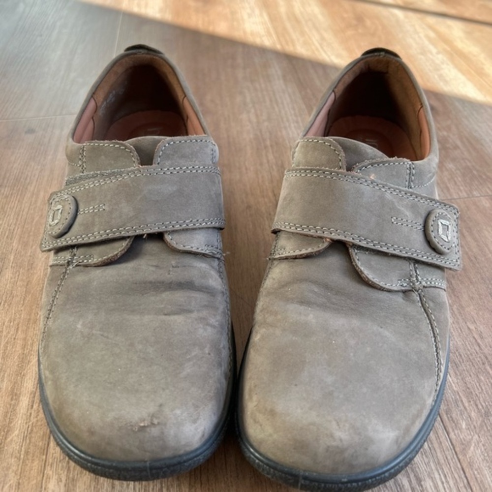 Hotter Comfort Grey Shoes in Style Sugar Size 9.5